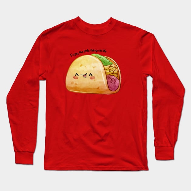 Yummy Yummy - Enjoy The Little Things In Life Long Sleeve T-Shirt by i am Cuta